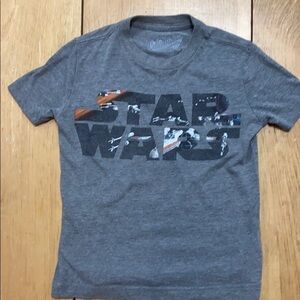 Star Wars Tee, Boy or Girl ,Gray , XS Old Navy